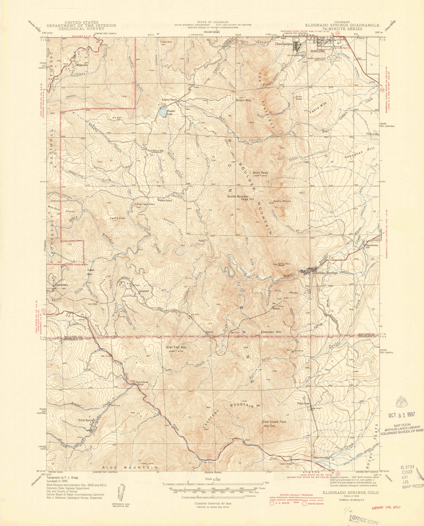 Colorado - Boulder (1944)