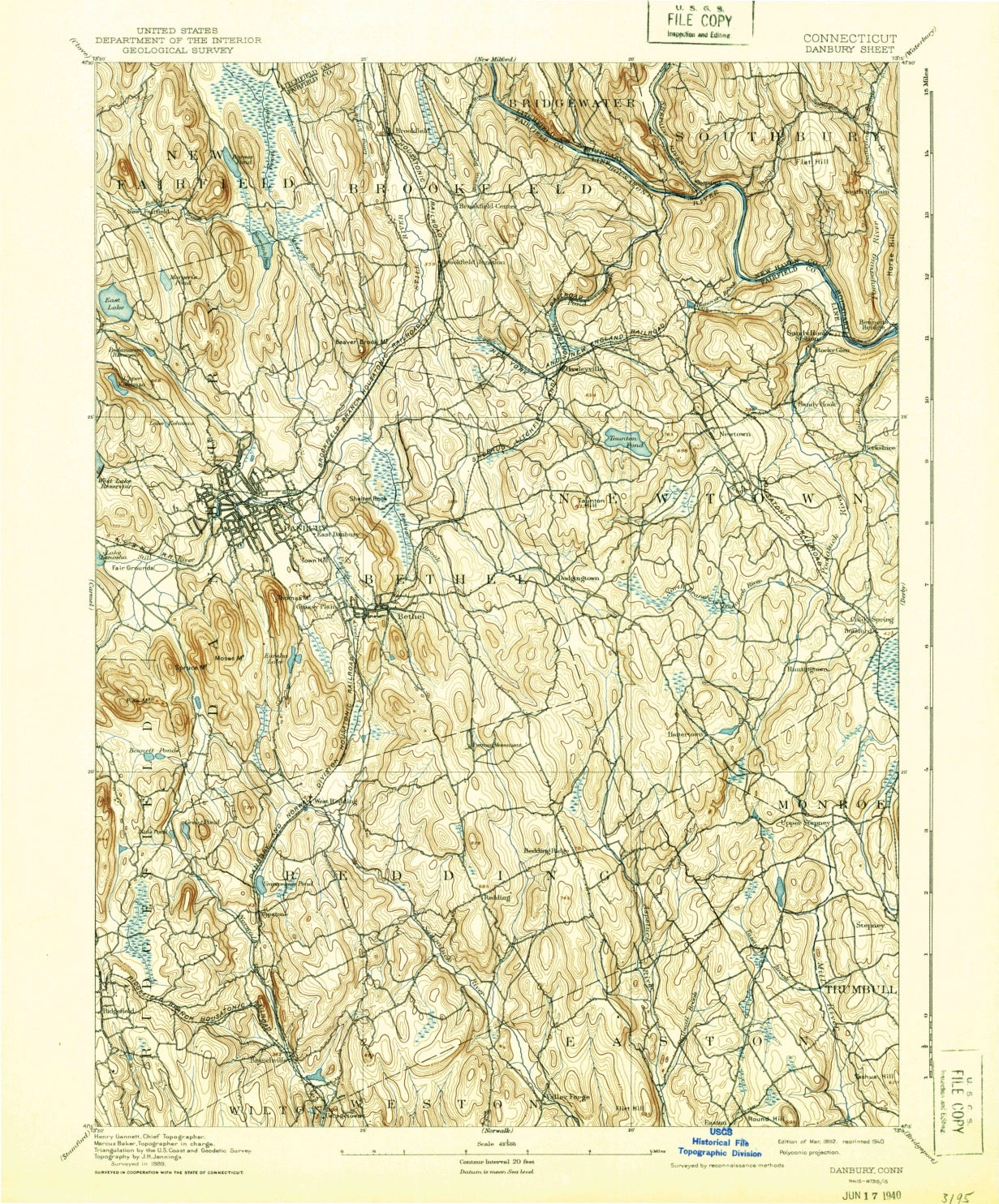 Connecticut - Danbury (1892)