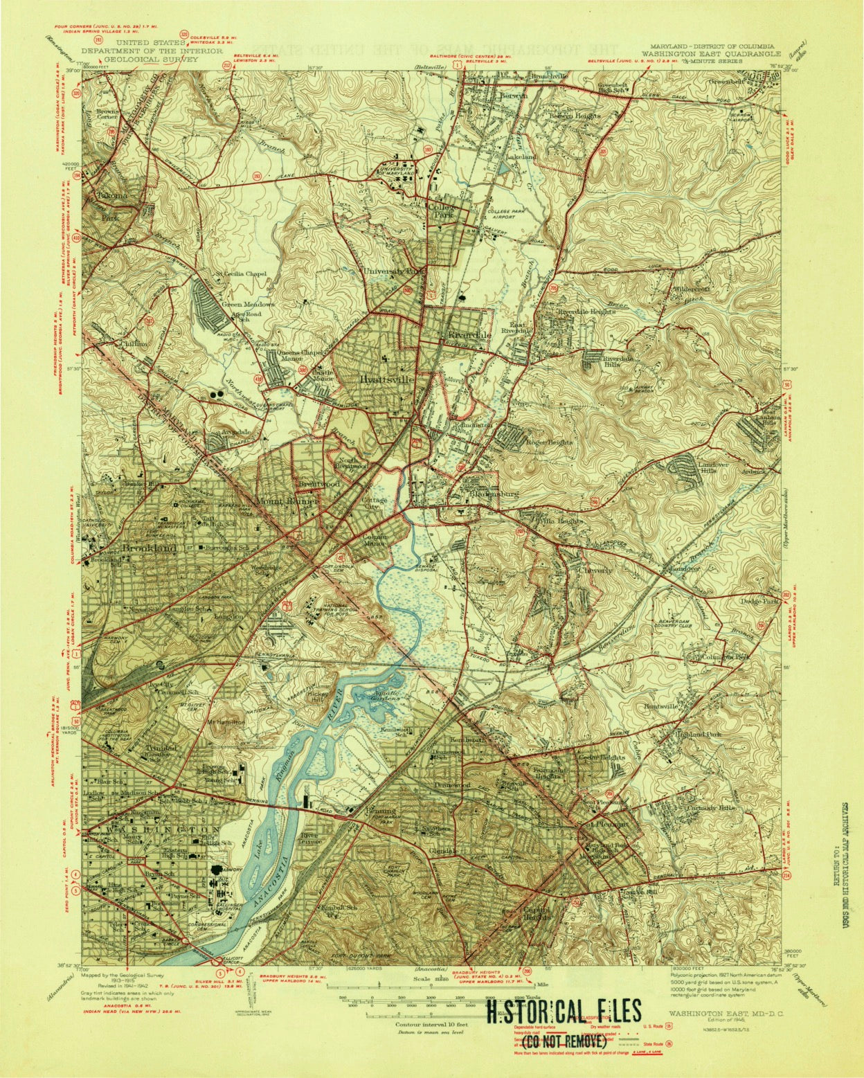 District of Columbia - Washington East (1945)