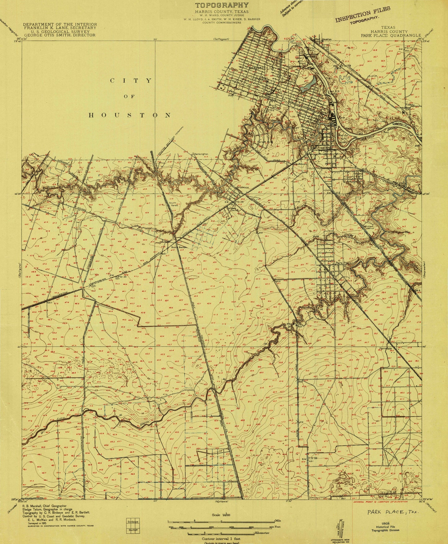 Texas - Houston Southeast (1915)