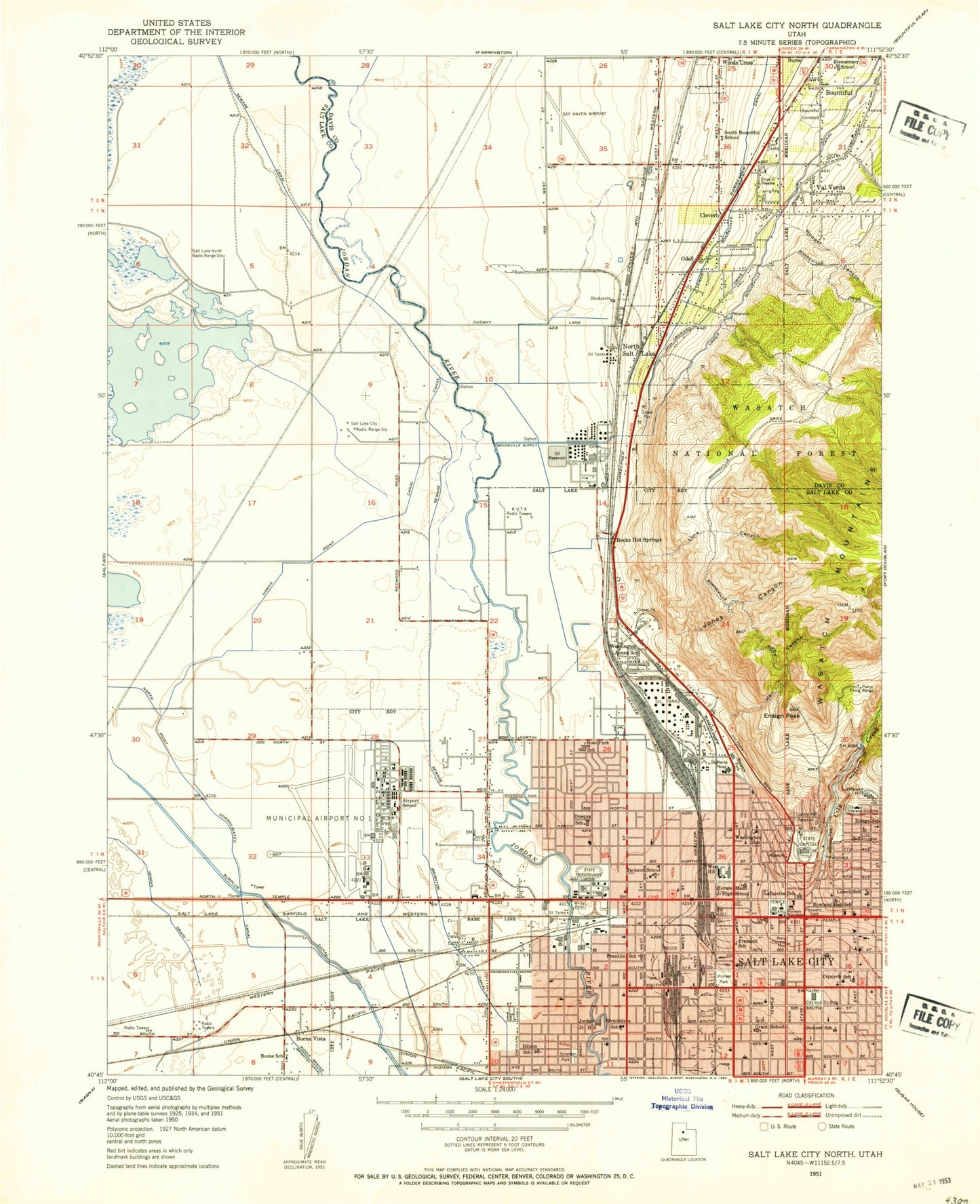 Utah - Salt Lake City North (1951)